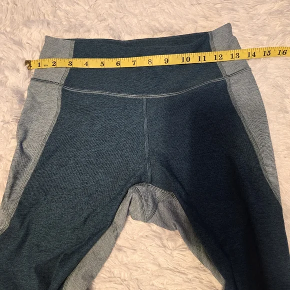 Outdoor Voices + Madewell Leggings Color Blue/Green Size Small - Picture 6 of 8